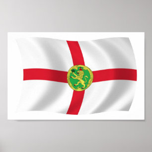 Affiche du drapeau d'Aurigny