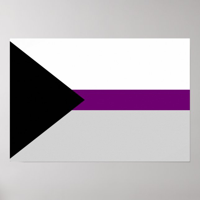 Affiche du drapeau de la désisexualité (Devant)
