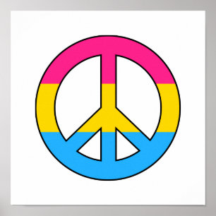 Affiche du drapeau de la paix