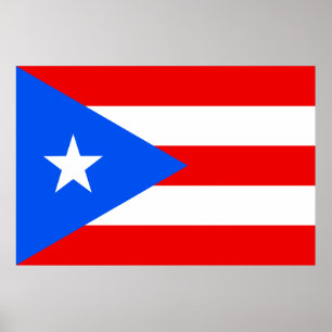 Affiche du drapeau de Porto Rico
