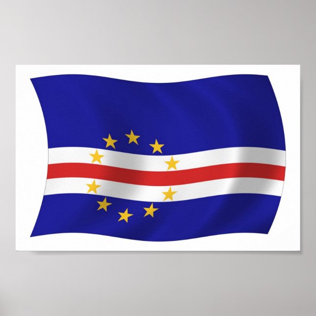 Affiche du drapeau du Cap-Vert (Devant)