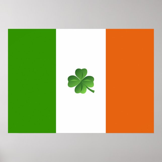 affiche du drapeau irlandais (Devant)