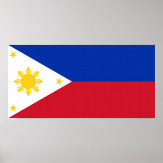 affiche du drapeau philippin