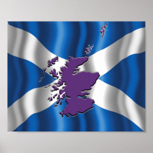 Affiche du drapeau St Andrew (Saltire)