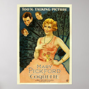 Affiche du film Mary Pickford 'Coquette' 1929