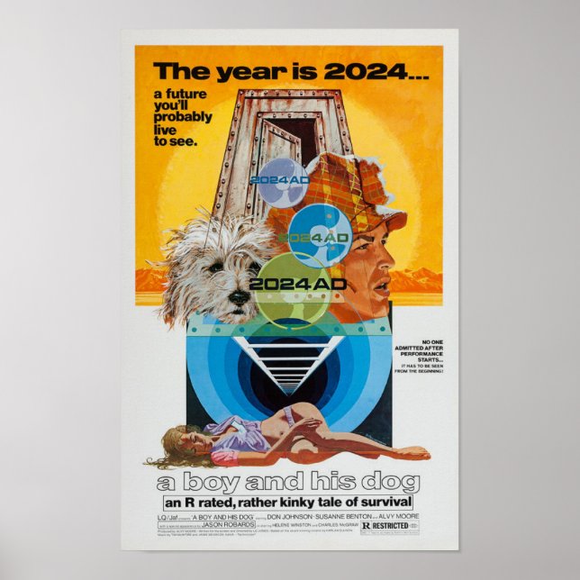 Affiche du film Un garçon et son chien (Devant)