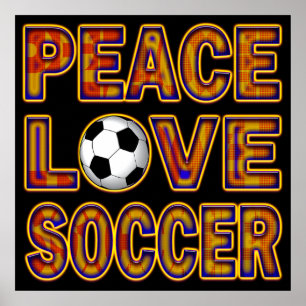 AFFICHE DU FOOTBALL D'AMOUR DE PEAC