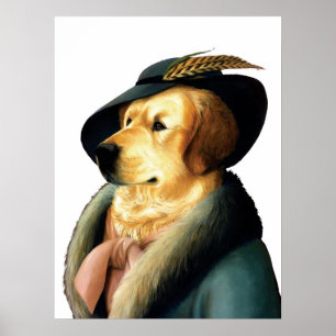 Affiche du golden retriever DR035