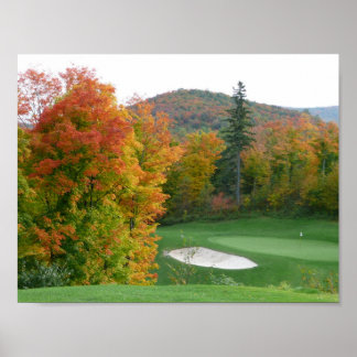 Affiche du golf d'automne