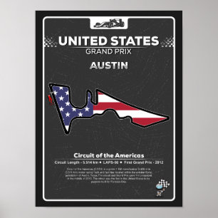 Affiche du GP des États-Unis