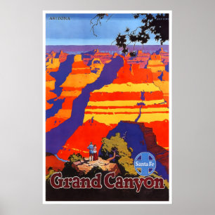 Affiche du Grand Canyon Art des parcs nationaux Sa