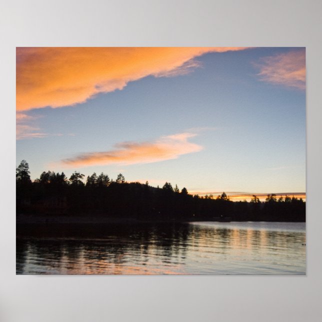 Affiche du lac Big Bear (Devant)