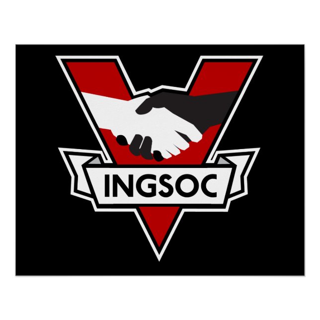 Affiche du logo de la victoire de l'INGSOC 1984 (Devant)
