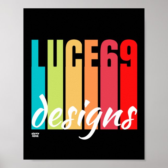 Affiche du logo "LUCE69 DESIGNS" (Devant)