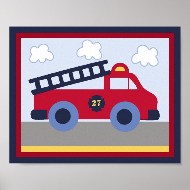 Affiche du moteur d'incendie no 2 du véhicule seco (Devant)