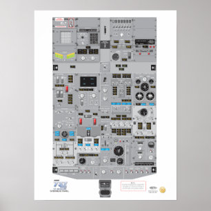 affiche du panneau 737NG supérieur