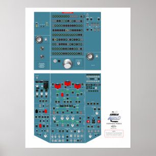 Affiche du panneau A320 supérieur