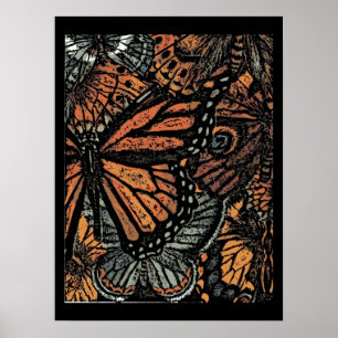 Affiche du papillon monarque