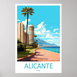 Affiche du parc d'Alicante Voyage national Ski Vin