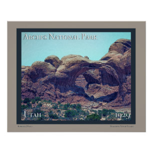 Affiche du parc national Arches