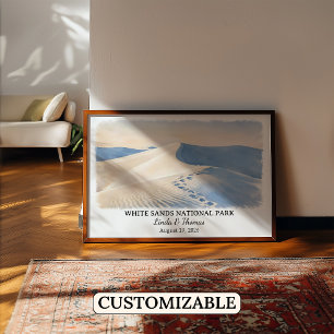 Affiche du Parc national de White Sands au Nouveau