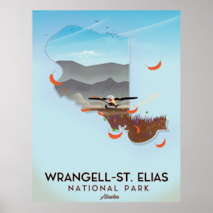 Affiche du Parc national de Wrangell-St. Elias en