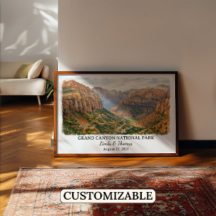 Affiche du Parc national du Grand Canyon Arizona