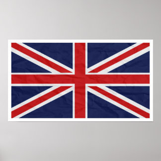 Affiche du pavillon Union Jack du Royaume-Uni 24"X