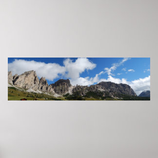 Affiche du paysage des Dolomites