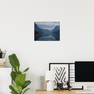 Affiche du paysage du glacier de Norvège