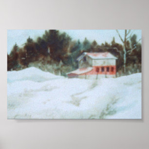 Affiche du paysage du pays