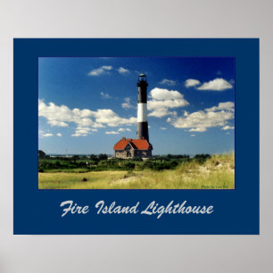 Affiche du phare de Fire Island