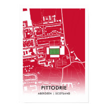 Affiche du Pittodrie Stadium – Maison d'Aberdeen F