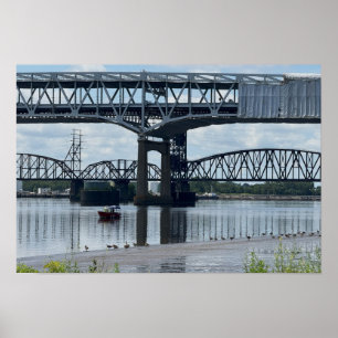 Affiche du pont Betsy Ross Philadelphie