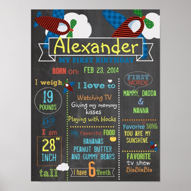 affiche du premier anniversaire de la fête de l'av (Devant)