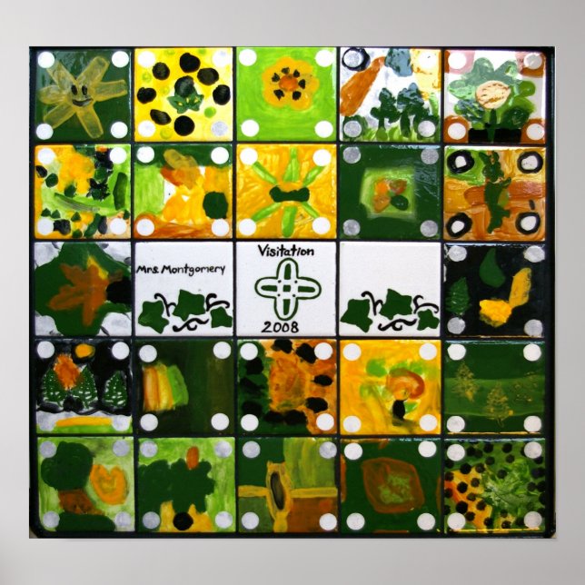 Affiche du projet artistique de classe de Mme Mont (Devant)