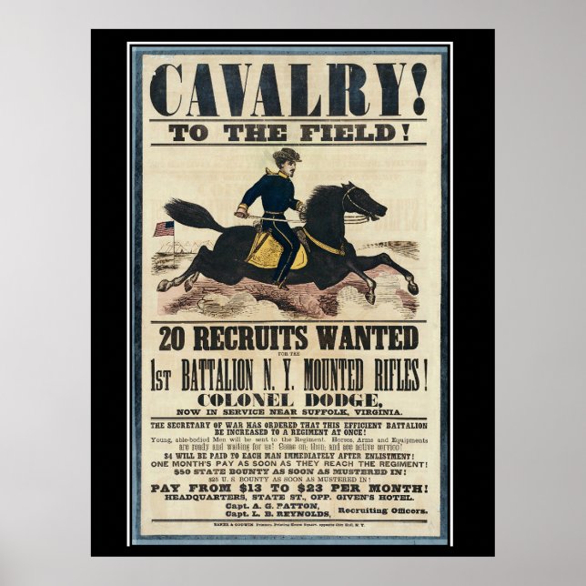 Affiche du recrutement syndical Guerre civile (Devant)