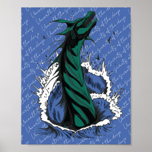 Affiche du serpent monstre de la mer verte