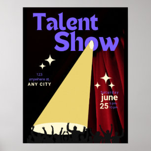 Affiche du spectacle de talents, Affiche du specta