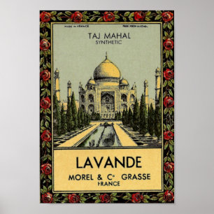 Affiche du Taj Mahal Lavande