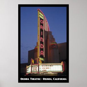 Affiche du théâtre 11x17 d'Orinda