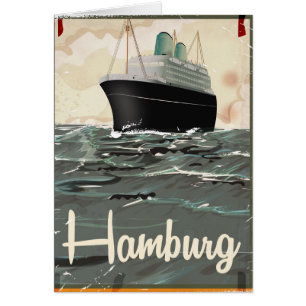 Affiche du Vintage voyage de Hambourg