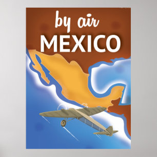 Affiche du Vintage voyage mexicain