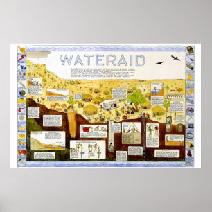 affiche du wateraid des hunkin de Tim
