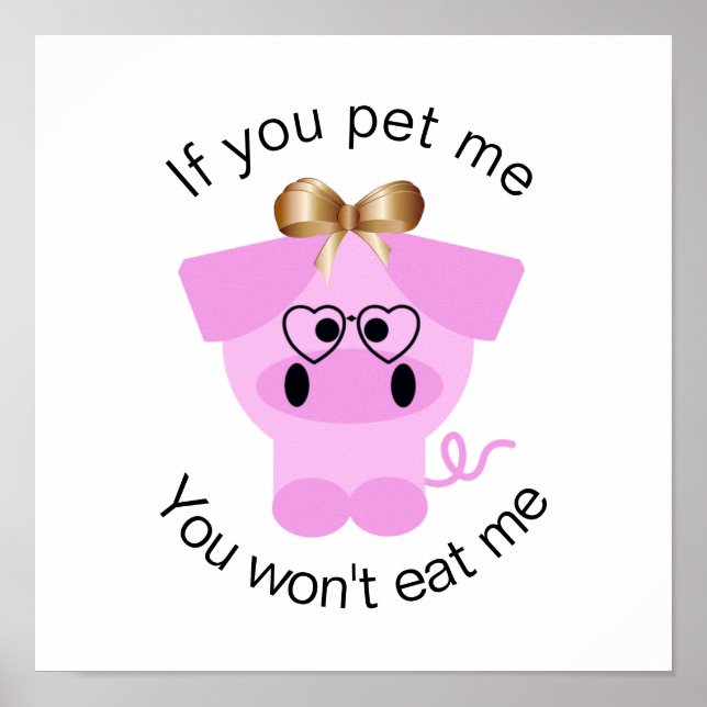 Affiche d'un militant pour les droits des animaux  (Devant)