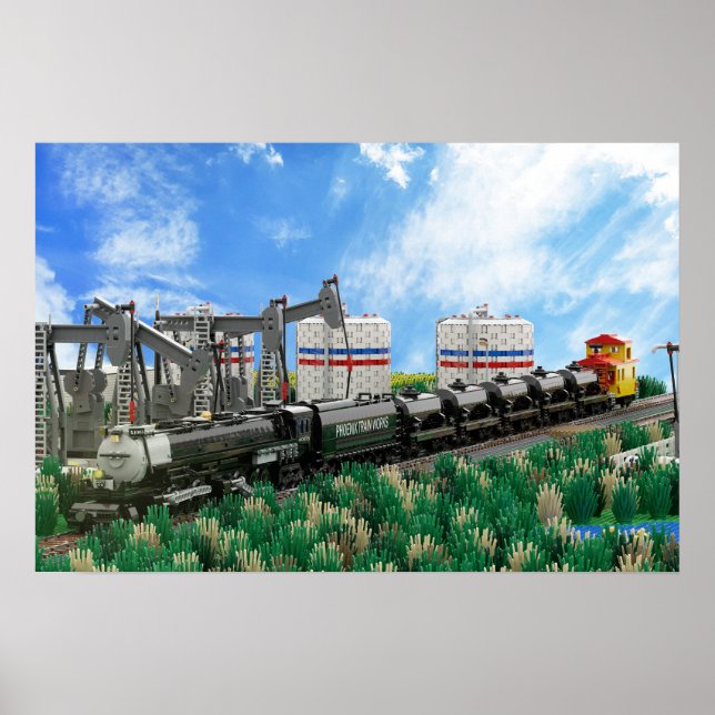 Affiche d'un modèle de locomotive Big Boy (Devant)