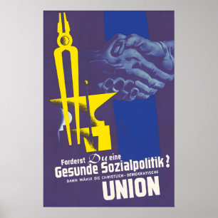 Affiche électorale CDU 1946 Exigez-vous