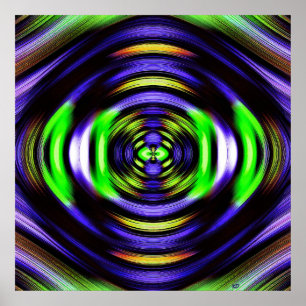 Affiche électrique de mouche