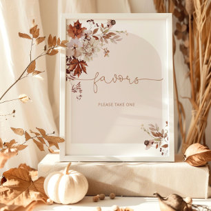 Affiche élégante de l'arche d'automne, veuillez en