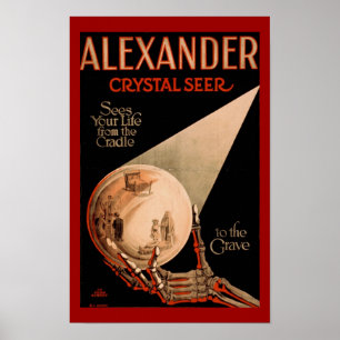 Affiche en cristal de magie de scombre d'Alexandre